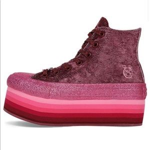 Converse x Miley Cyrus Platform High Top Pink